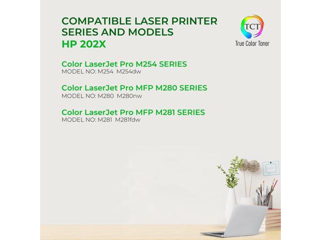 True Color Toner 202X Toner Cartridge 4 Pack - Premium Compatible Replacement for HP 202X CF500X CF501X CF502X CF503X High Yield Works With HP...