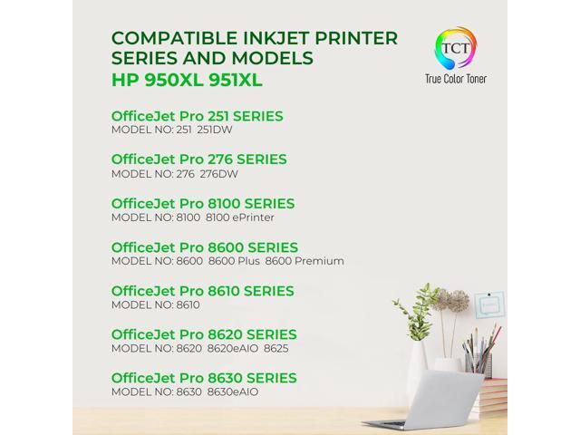 True Color Toner 950XL Black Ink Cartridge 2 Pack - Premium Compatible Replacement for HP 950XL 950 XL CN045AN Black Works With HP OfficeJet Pro...
