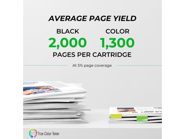 True Color Toner 128A Toner Cartridge 5 Pack - Premium Compatible Replacement for HP 128A CE320A CE321A CE322A CE323A Works With HP LaserJet Pro...