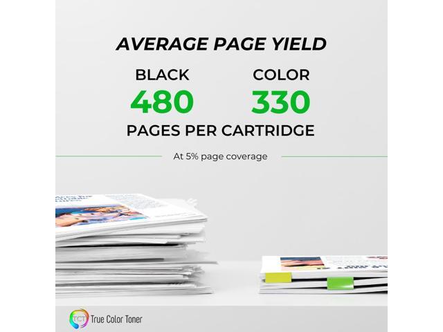 TCT 63XL Ink Cartridge 2 Pack - Premium Compatible Replacement for HP 63XL F6U64AN F6U63AN High Yield Works With HP Deskjet 1110 2130 3630 Envy...