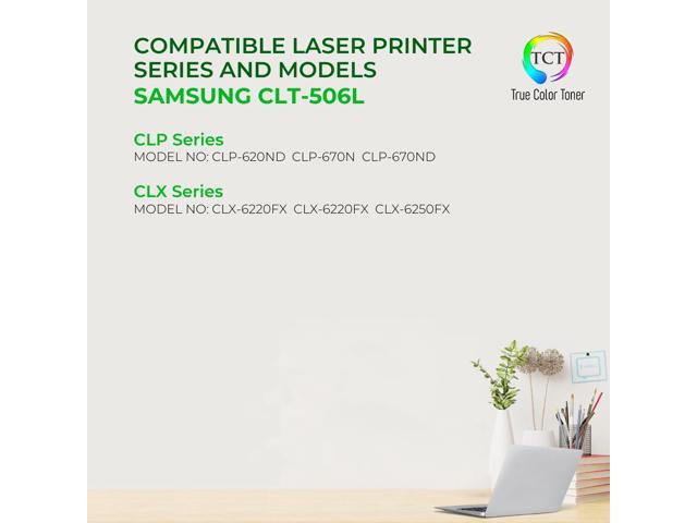 True Color Toner 506L Black Toner Cartridge 2 Pack - Premium Compatible Replacement for Samsung CLT-506L CLT-K506L Black High Yield Works With...