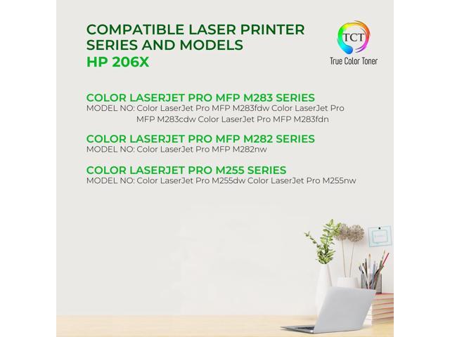 True Color Toner 206X Toner Cartridge 5 Pack - Premium Compatible Replacement for HP 206X W2110X W2111X W2112X W2113X High Yield Works With HP...