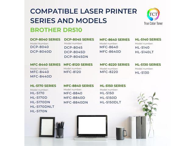 True Color Toner DR510 Drum Unit - Premium Compatible Replacement for Brother DR-510 DR510 Works With Brother DCP-8040 8040D 8045D 8045DN HL-5130...