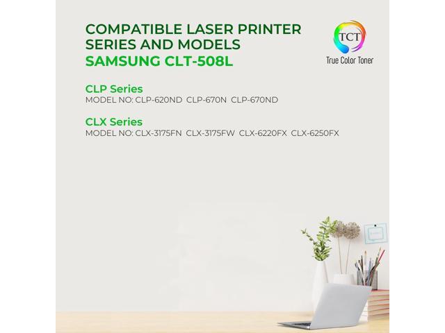 True Color Toner 508L Black Toner Cartridge 2 Pack - Premium Compatible Replacement for Samsung CLT-508L CLT-K508L Black High Yield Works With...