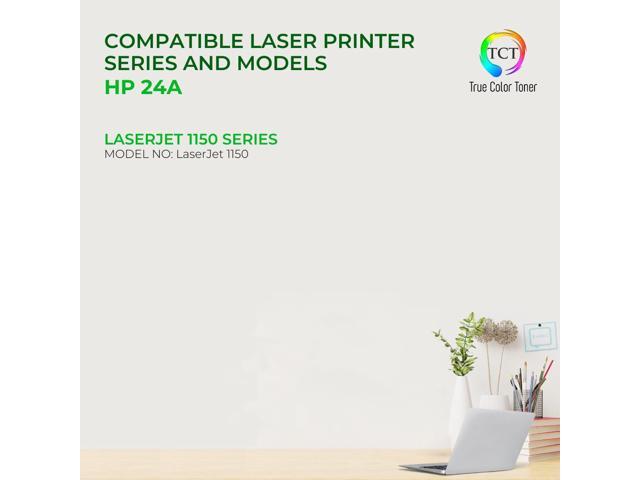 TCT 24X Toner Cartridge 2 Pack - Premium Compatible Replacement for HP 24X Q2624X Black High Yield Works With HP Laserjet 1150 1150DN 1150DTN 1150HDN