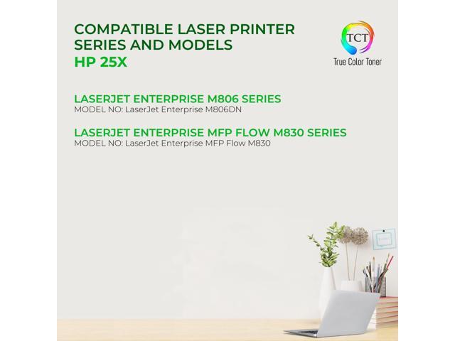 True Color Toner 25X Toner Cartridge 2 Pack - Premium Compatible Replacement for HP 25X CF325X Black High Yield Works With HP LaserJet Enterprise...