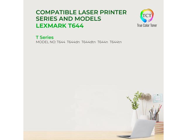 TCT T644 TAA Compliant Toner Cartridge Replacement for Lexmark T644 64435XA Black Works With Lexmark T640 T642 X642 X644, IBM 1532, Dell 5210 5310,...