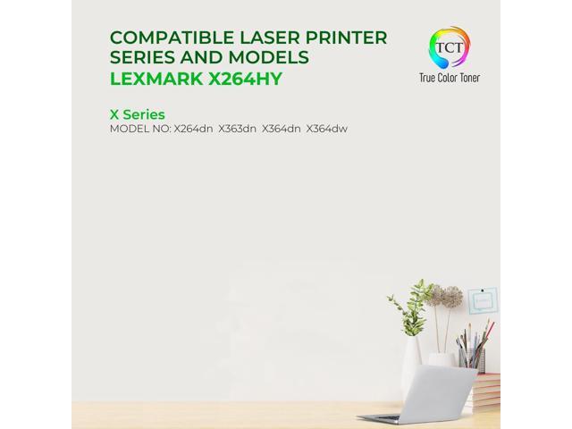 True Color Toner Premium Compatible Toner Cartridge Replacement for Lexmark X264H21G Black High Yield Works With Lexmark X264DN X363DN X364