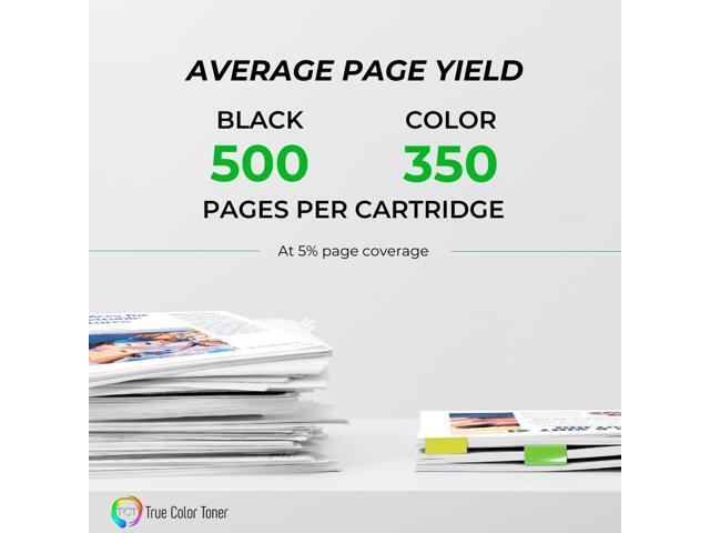 True Color Toner LC61 Ink Cartridge 4 Pack - Premium Compatible Replacement for Brother LC-61 LC61BK LC61C LC61M LC61Y Works With Brother DCP165C...