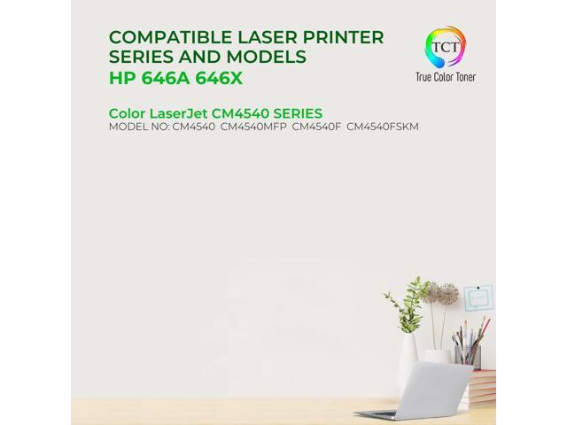 True Color Toner 646X 646A Toner Cartridge 5 Pack - Premium Compatible Replacement for HP 646X 646A CE264X CF031A CF032A CF033A High Yield Works...
