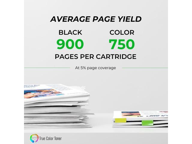 True Color Toner LC65 Ink Cartridge 4 Pack - Premium Compatible Replacement for Brother LC65BK LC65C LC65M LC65Y Works With Brother MFC5890CN...