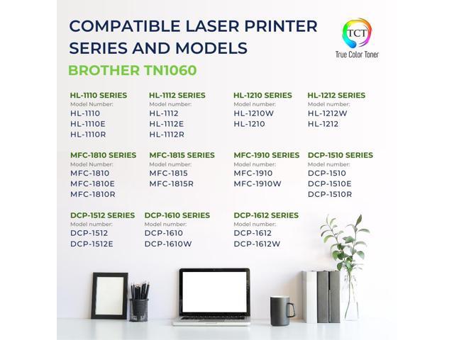 True Color Toner TN1060 Toner Cartridge - Premium Compatible Replacement for Brother TN-1060 Black Works With Brother HL-1110 1112 1212W MFC-1810...