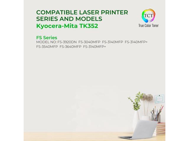 True Color Toner TK352 Toner Cartridge - Premium Compatible Replacement for Kyocera-Mita TK-352 TK352 Black Works With Kyocera-Mita FS 3920DN 3140MFP