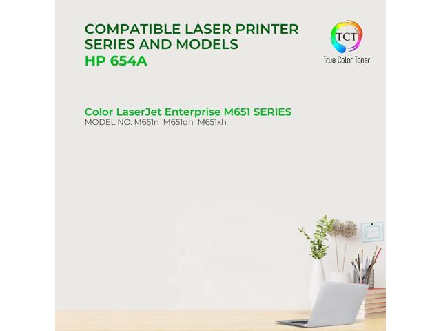 TCT 654A Cyan TAA Compliant Toner Cartridge - Premium Compatible Replacement for HP 654A CF331A Works With HP Color LaserJet Enterprise M651DN...