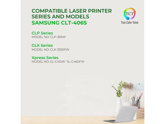 True Color Toner 406S Toner Cartridge 5 Pack - Premium Compatible Replacement for Samsung CLT-406S K406S C406S M406S Y406S Works With Samsung...