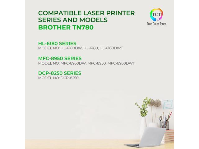 True Color Toner TN780 Toner Cartridge 4 Pack - Premium Compatible Replacement for Brother TN-780 Black Super High Yield Works With Brother...