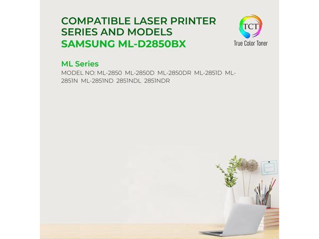 True Color Toner D2850BX Toner Cartridge 2 Pack - Premium Compatible Replacement for Samsung ML-D2850B Black High Yield Works With Samsung ML-2850...