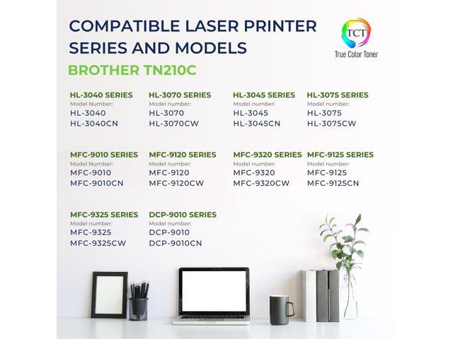 True Color Toner TN210 Black Toner Cartridge 2 Pack - Premium Compatible Replacement for Brother TN-210 TN210BK Black Works With Brother HL-3040...