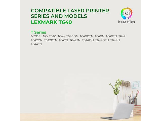 TCT T640 TAA Compliant Toner Cartridge Replacement for Lexmark 64035HA Black High Yield Works With Lexmark T640 T642, X642 X646, IBM 1532, Dell...