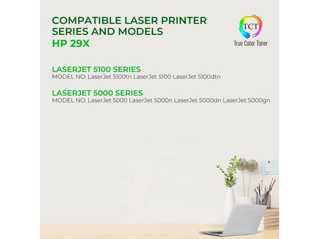True Color Toner 29X Toner Cartridge - Premium Compatible Replacement for HP 29X C4129X Black High Yield Works With HP LaserJet 5000 5000N 5000DN...