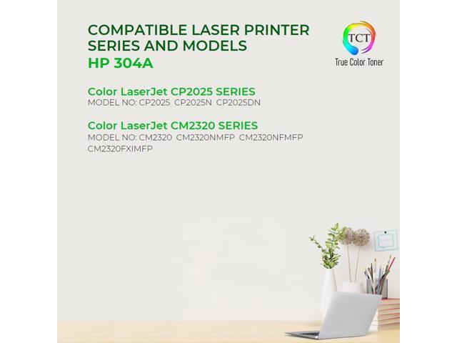 TCT 304A Magenta TAA Compliant Toner Cartridge - Premium Compatible Replacement for HP 304A CC533A Works With HP Color LaserJet CP2025 CP2025N...