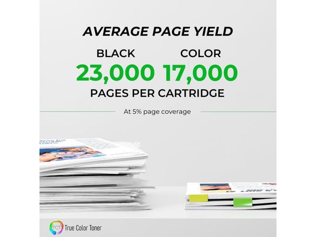 True Color Toner C3500 Toner Cartridge 4 Pack - Premium Compatible Replacement for Ricoh Aficio 888604 888607 888606 888605 Works With Ricoh Aficio...