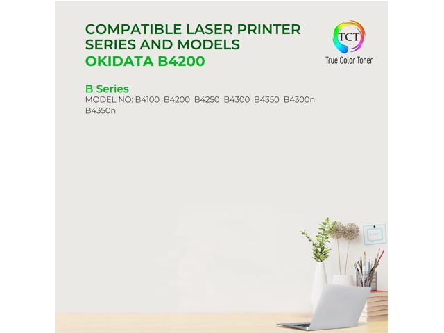 True Color Toner B4200 Toner Cartridge - Premium Compatible Replacement for Okidata B4200 42103001 Black Works With Okidata B4100 B4200 B4250 B4300...