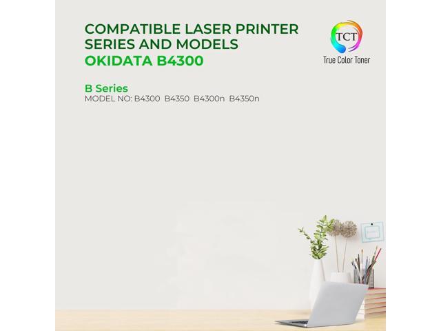 True Color Toner B4300 Toner Cartridge - Premium Compatible Replacement for Okidata B4300 42102901 Black Toner Works With Okidata B4300 B4300N...
