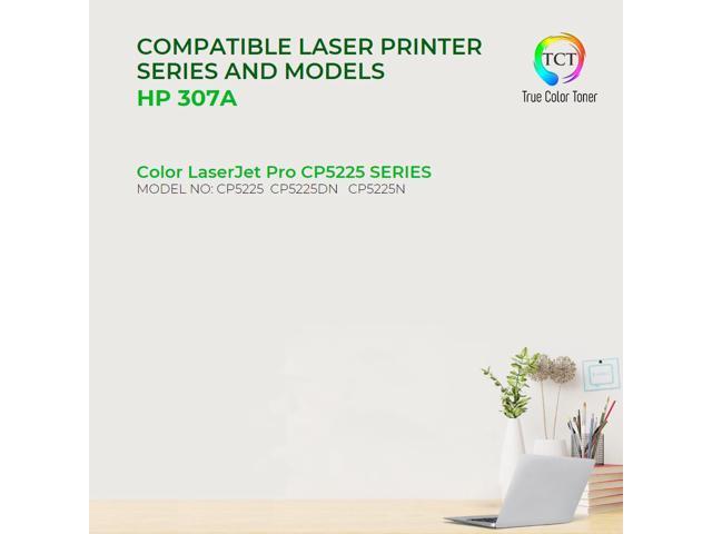 TCT 307A Toner Cartridge 4 Pack - Premium Compatible Replacement for HP 307A CE740A CE741A CE742A CE743A Works With HP Color LaserJet Professional...