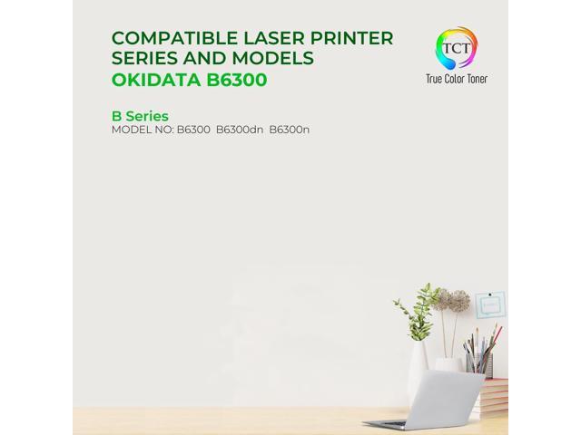 True Color Toner B6300 Toner Cartridge 2 Pack - Premium Compatible Replacement for Okidata B6300 52114502 Black Works With Okidata B6300 B6300DN...