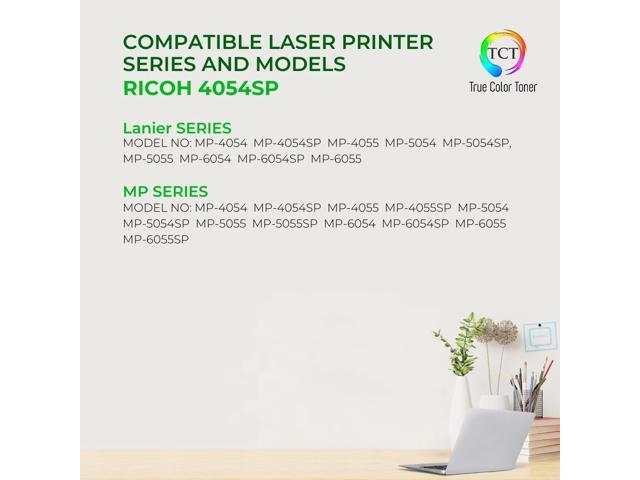 True Color Toner MP-4054SP Toner Cartridge 2 Pack - Premium Compatible Replacement for Ricoh Aficio MP-4054SP 842126 841999 Black Works With Ricoh...