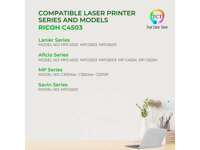 True Color Toner C4503 Toner Cartridge 4 Pack - Premium Compatible Replacement for Ricoh Aficio 841849 841852 841851 841850 Works With Ricoh Aficio...