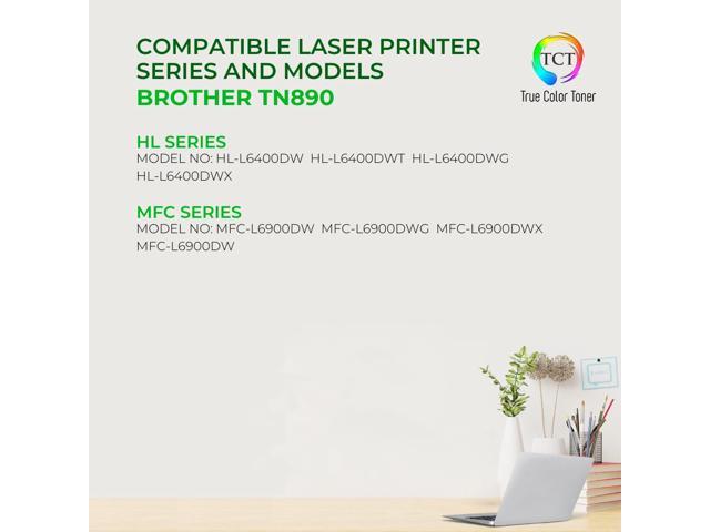 TCT TN890 For Brother HL-L6400DW MFC-L6900DW Black Premium Compatible Toner