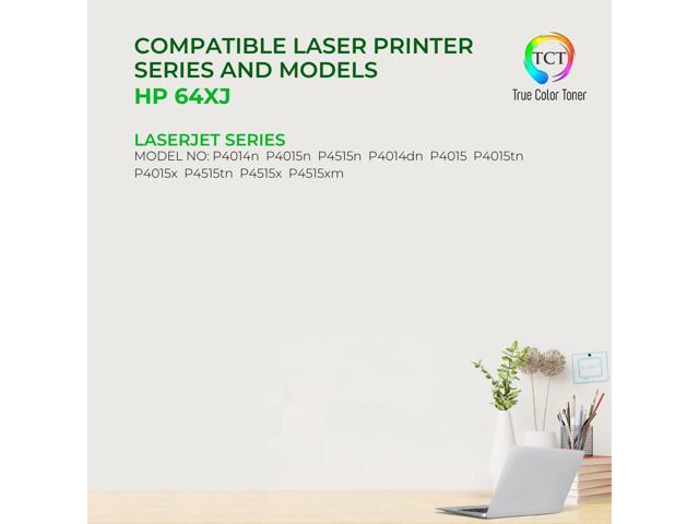TCT 64XJ Jumbo TAA Compliant Toner Cartridge - Premium Compatible Replacement for HP 64XJ CC364XJ Jumbo Yield Black Works With HP LaserJet P4015...