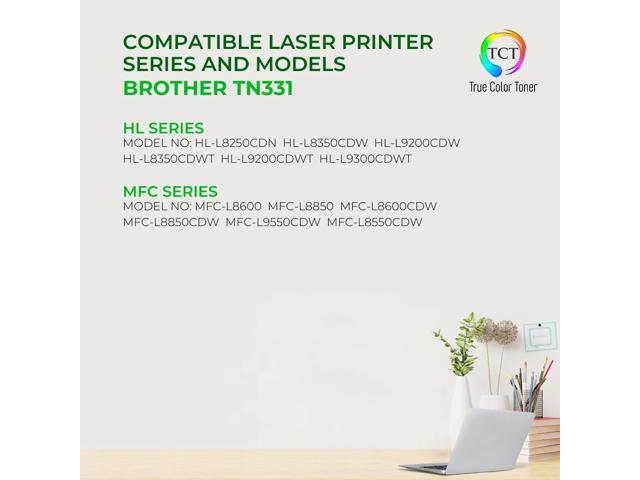 True Color Toner TN331 Toner Cartridge 5 Pack - Premium Compatible Replacement for Brother TN-331BK TN-331C TN-331M TN-331Y Works With Brother...