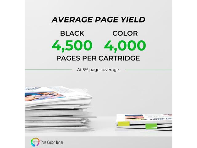 True Color Toner TN433 Toner Cartridge 5 Pack - Premium Compatible Replacement for Brother TN-433 TN433BK TN433C TN433M TN433Y High Yield Works...