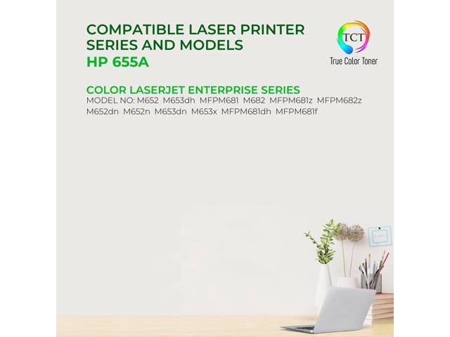 TCT Premium 655A For HP CF451A Cyan LaserJet M652 M653 M681 Compatible Toner