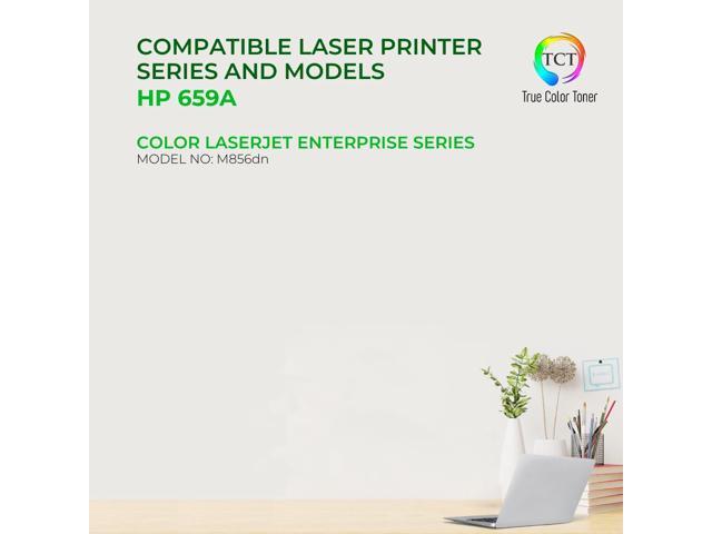 TCT 659A Black Toner Cartridge 2 Pack - Premium Compatible Replacement for HP 659A W2010A Black Works With Color LaserJet Enterprise M856 M856dn