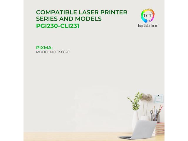 True Color Toner PGI-230 CLI-231 Ink Cartridge 6 Pack - Premium Compatible Replacement for Canon PGI-230BK CLI-231BK CLI-231C CLI-231M CLI-231Y...