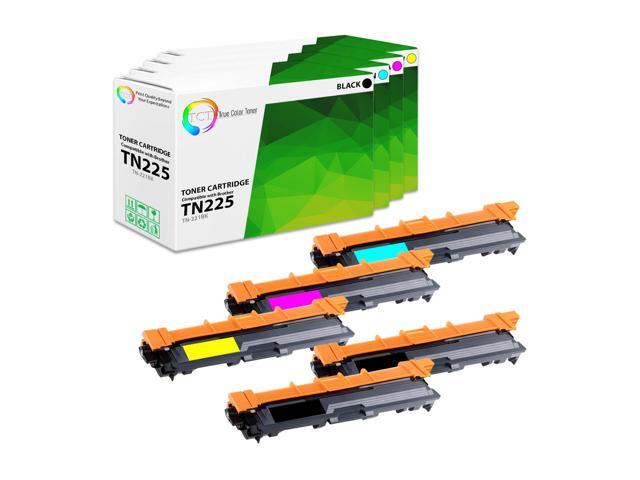 TCT Premium Compatible Toner Cartridge Replacement for Brother TN-225 TN-221 TN221BK TN225C TN225M TN225Y High Yield works with Brother HL-3140,...