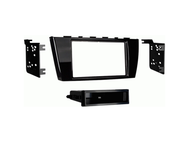 Metra - Dash Kit for Select 2014-2018 Mitsubishi Mirage DIN DDIN - Gray - image 2