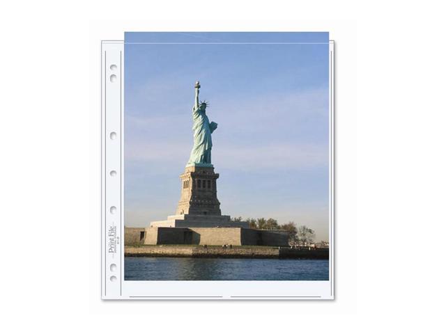 Print File Archival Photo Pages Holds Two 8.5 x 11' Prints, Pack of 25