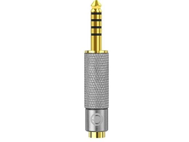 Geekria Apollo 4.4mm Balanced Male to 3.5mm Balanced Female Gold-Plated Adapter Compatible with Sony NW-ZX300A, NW-WM1A, NW-WM1Z, PHA-2A, TA-ZH1ES...
