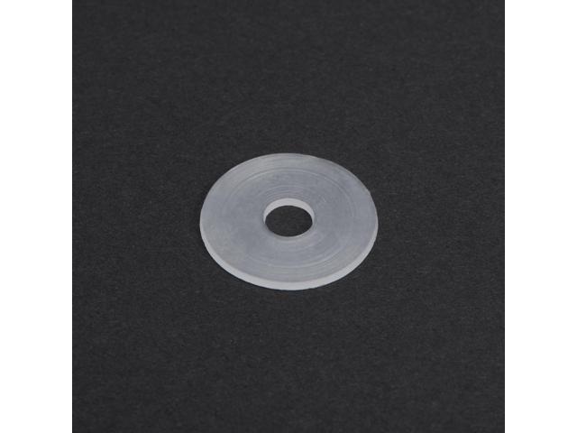 Nylon Flat Washers for M5 Screw Bolt 18mm OD 0.9mm Thick Clear 200PCS