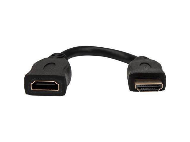 Rocstor 6in High Speed HDMI Port Saver Cable M/F Black - image 7