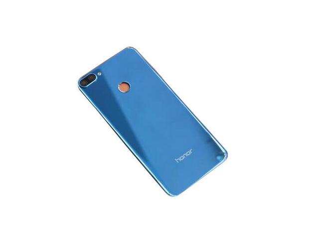 Battery Cover For Huawei Honor 9N Back Rear Glass Battery Cover honor 9i (Blue)