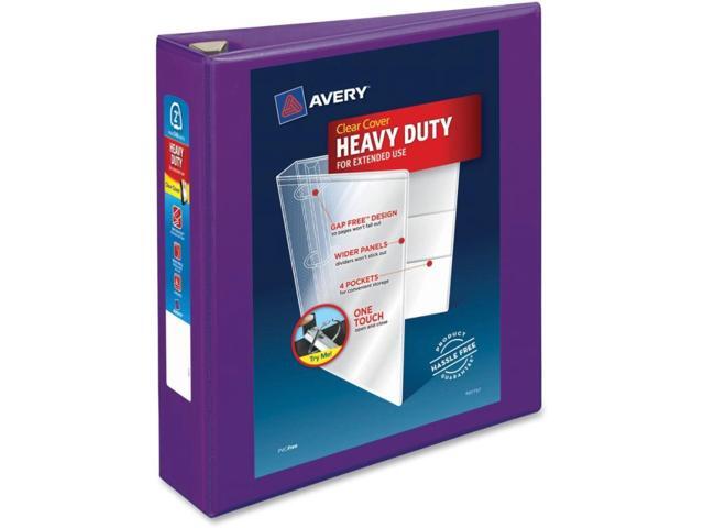 Avery Heavy-Duty View Binder w/Locking EZD Rings 2' Cap Purple 79777