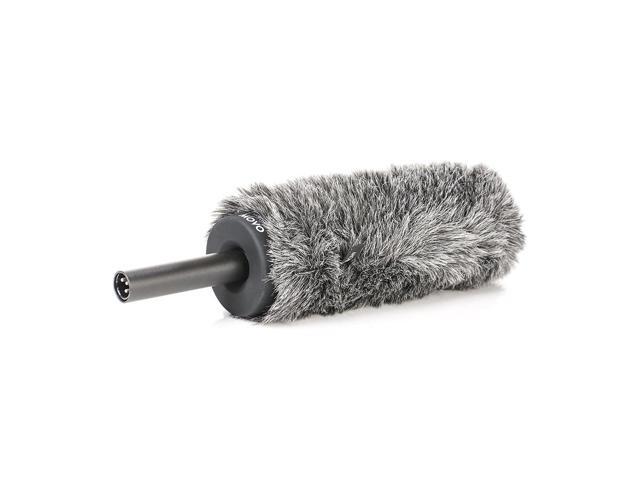 Movo WS-G300 Furry Rigid Windscreen for Microphones 18-23mm in Diameter and up to 11.8' (30cm) Long - Dark Gray