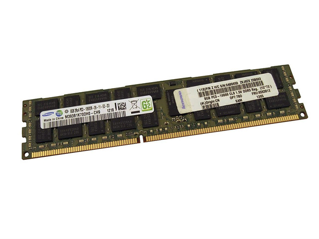 SAMSUNG M393B1K70DH0-CH9Q9 PC3-10600R DDR3 1333 8GB ECC REG 2RX4 (FOR SERVER ONLY)