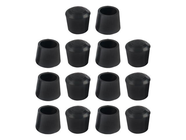 14pcs Leg Caps Tips 20mm 3/4 Inch Non Slip Rubber Table Feet Cover Floor Protector Reduce Noise Prevent Scratch Wear Resistant